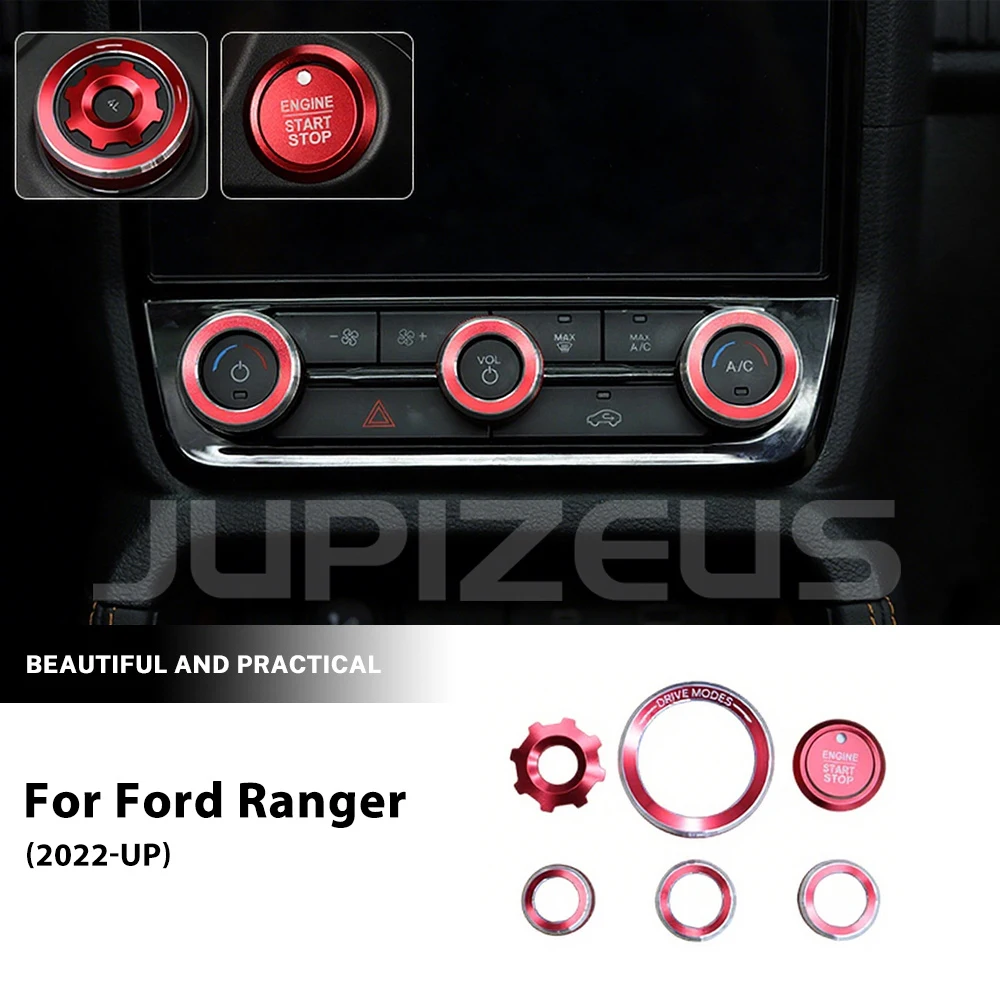 For Ford Ranger 2022 2023 2024 2025 Air Conditioning Audio Start Stop Aluminum Alloy Knob Interior Decoration Accessories
For Ford Ranger 2022 2023 2024 2025 Air Conditioning Audio Start Stop Aluminum Alloy Knob Interior Decoration Accessories