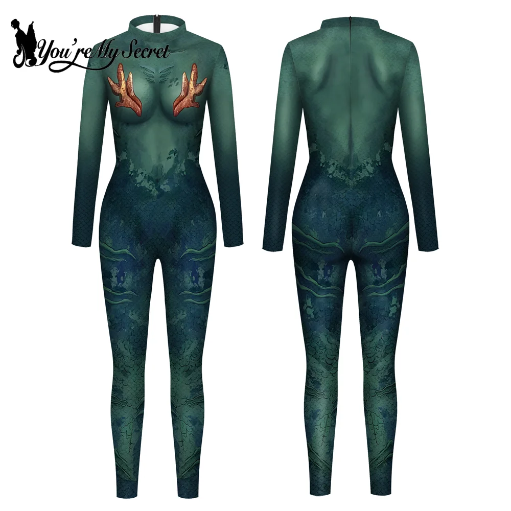 Women 3D Print Mermaid Cosplay Jumpsuit For Adult Fancy Bodysuit Fitness Catsuit Carnival Party Show Outfit
Women 3D Print Mermaid Cosplay Jumpsuit For Adult Fancy Bodysuit Fitness Catsuit Carnival Party Show Outfit