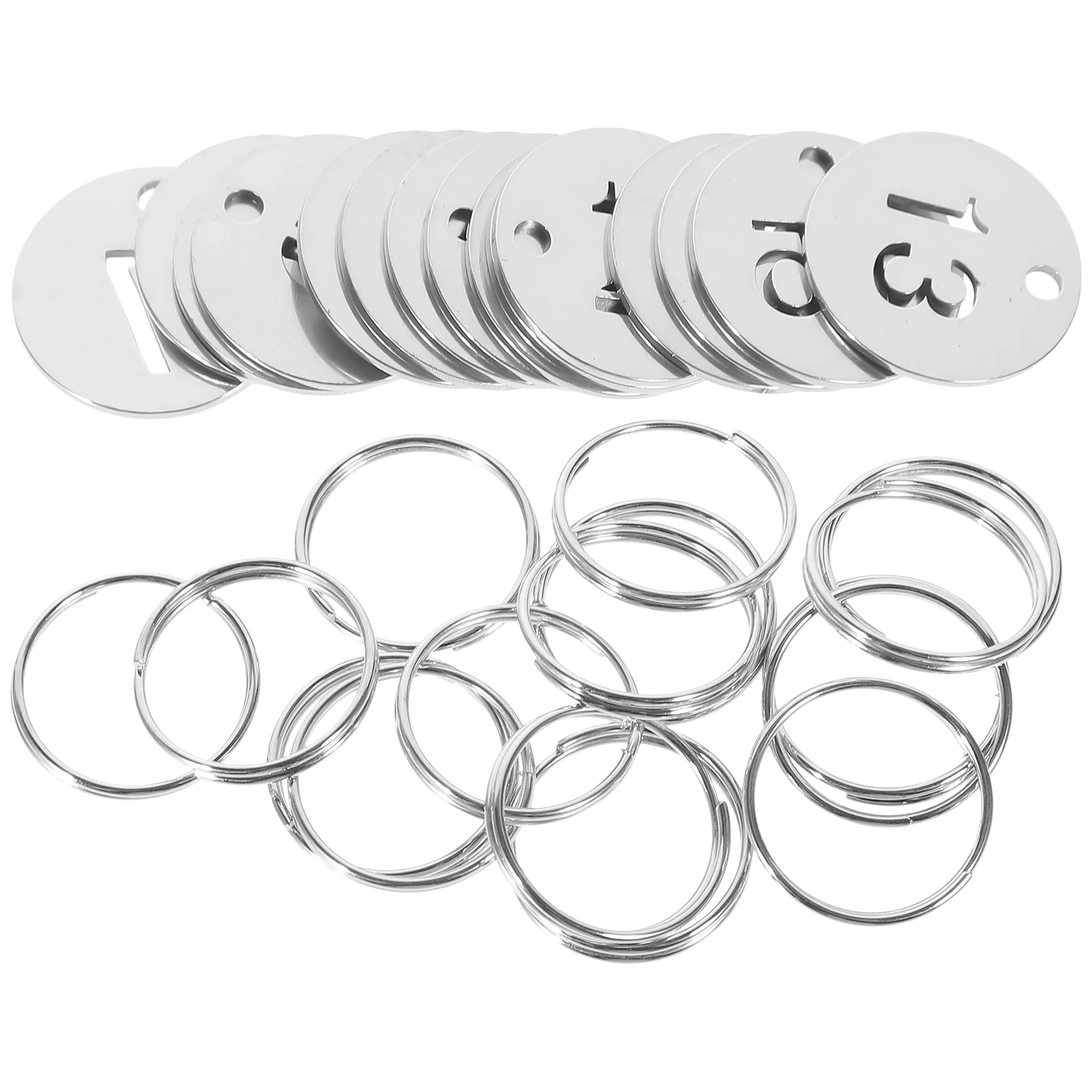 15 pcs Stainless Steel Number Tags for Lockers Home Door Key Labels Rings Waterproof Lightweight Portable Storage
15 pcs Stainless Steel Number Tags for Lockers Home Door Key Labels Rings Waterproof Lightweight Portable Storage