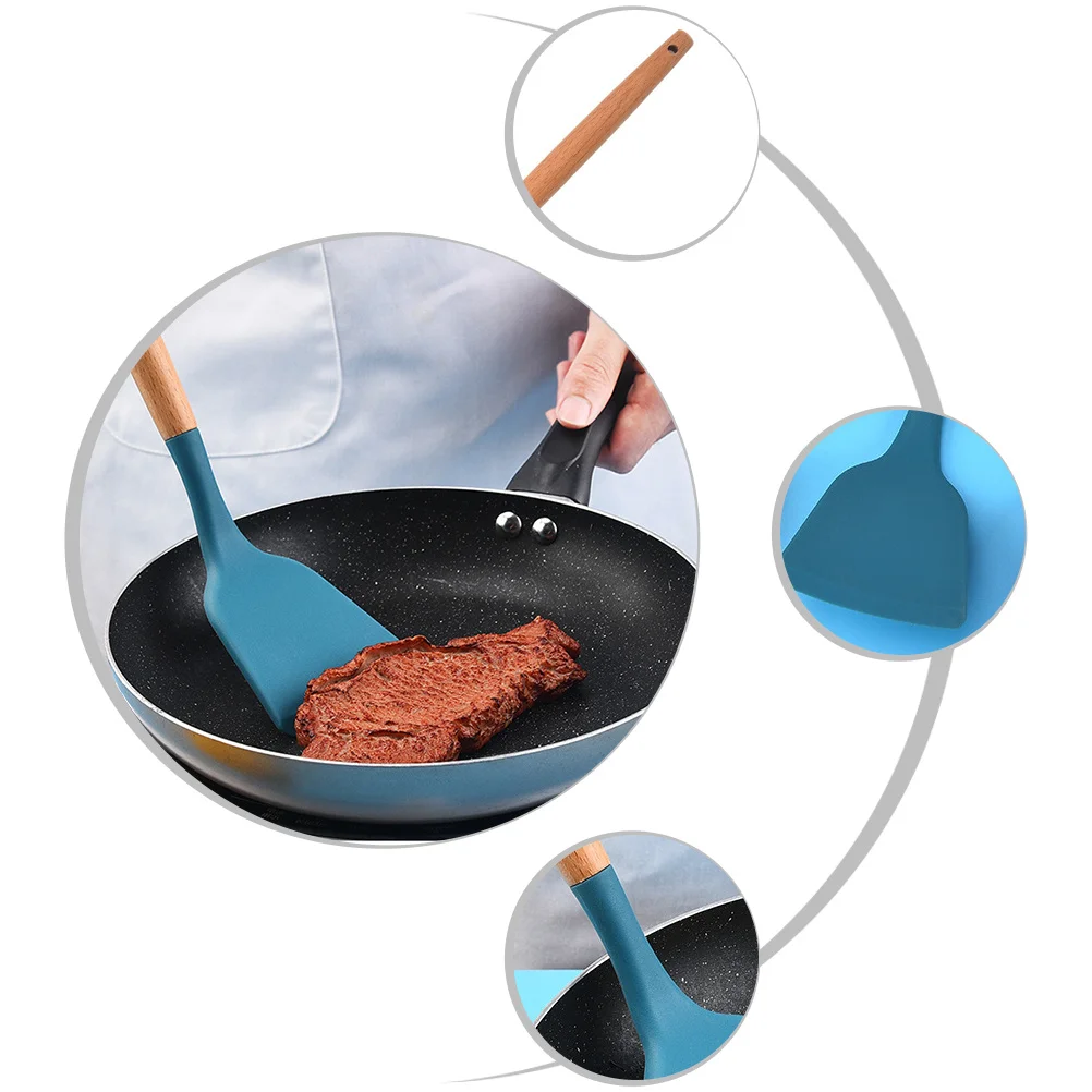 2Pcs Wooden Silicone Spatulas Non-Stick Home Kitchen Tools Comfortable Hold Easy Clean Dishwasher Safe 
2Pcs Wooden Silicone Spatulas Non-Stick Home Kitchen Tools Comfortable Hold Easy Clean Dishwasher Safe
