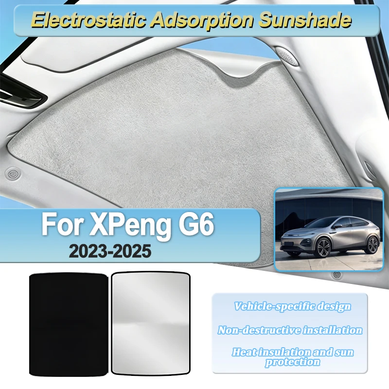 For XPeng G6 F30 Accessories 2023 2024 2025 Car Roof Sun Shade Electrostatic Adsorption Sunroof Sunshade Skylight Part Protector
For XPeng G6 F30 Accessories 2023 2024 2025 Car Roof Sun Shade Electrostatic Adsorption Sunroof Sunshade Skylight Part Protector