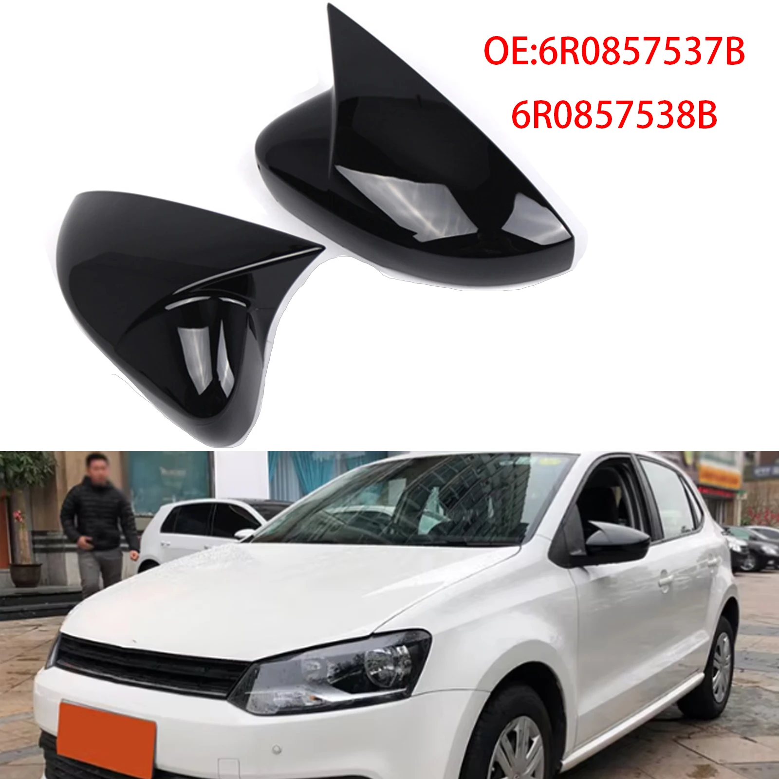 Replacement Gloss Black Left Right Side Rearview Mirror Cover Caps For VW Polo MK5 2009 - 2017 6R0857537B 6R0857538B
Replacement Gloss Black Left Right Side Rearview Mirror Cover Caps For VW Polo MK5 2009 - 2017 6R0857537B 6R0857538B