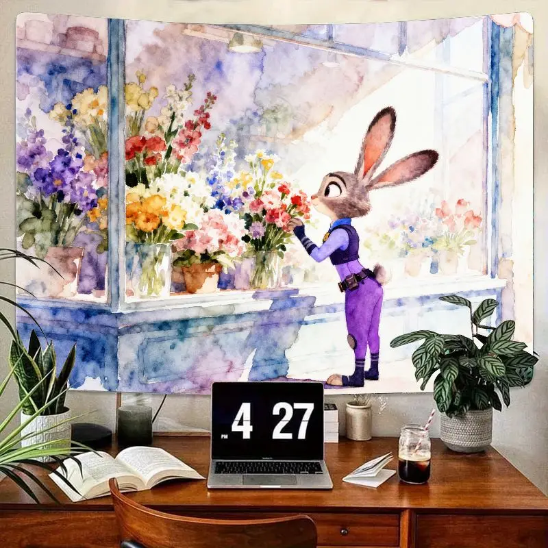 1 шт. Зоотопия Джуди Хопс акварельный цветочный гобелен эстетическое настенное искусство. Идеальный декор для спальни и гостиной, подарок для фанатов Zootopia.
1 шт. Зоотопия Джуди Хопс акварельный цветочный гобелен эстетическое настенное искусство. Идеальный декор для спальни и гостиной, подарок для фанатов Zootopia.