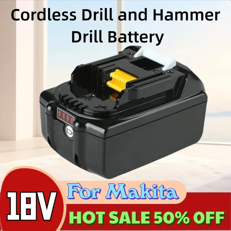 18V for Makita Lithium - Ion Battery High - Capacity Cordless Drill and Hammer Drill Battery
18V for Makita Lithium - Ion Battery High - Capacity Cordless Drill and Hammer Drill Battery