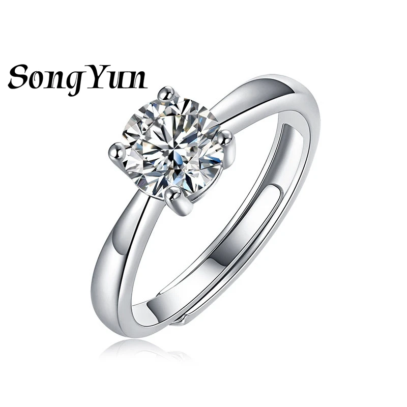 SONGYUN Luxury Jewelry 925 Sterling Silver Ring VVS Moissanite Sparkling Ring for Fiancee 18K Gold Plated SYT Patent Jewellery
SONGYUN Luxury Jewelry 925 Sterling Silver Ring VVS Moissanite Sparkling Ring for Fiancee 18K Gold Plated SYT Patent Jewellery