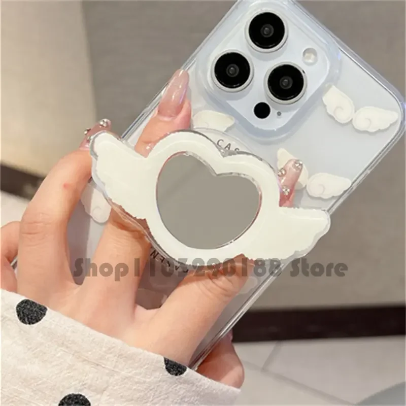 Korean Cute Cartoon Love Heart Mirror Magnetic Holder Grip Tok Griptok Phone Stand Holder Support For
Korean Cute Cartoon Love Heart Mirror Magnetic Holder Grip Tok Griptok Phone Stand Holder Support For