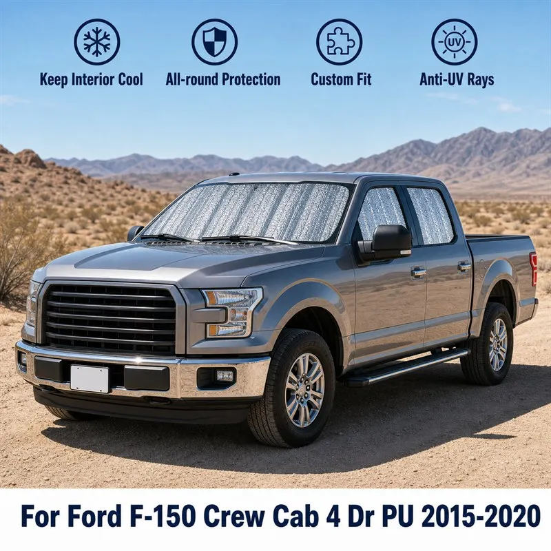 For Ford F-150 Crew Cab 4 Dr PU 2015-2020 Full Set Car Window Sunshades UV Block Privacy Heat Insulated Foldable Car Curtain
For Ford F-150 Crew Cab 4 Dr PU 2015-2020 Full Set Car Window Sunshades UV Block Privacy Heat Insulated Foldable Car Curtain