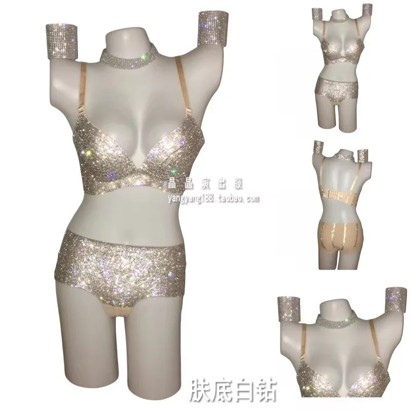 Customized Performance Bikini Water Diamond Sparkling Bright Diamond Stage Set Bra Underwear Pole Dance Performance Dress 5pcs
Customized Performance Bikini Water Diamond Sparkling Bright Diamond Stage Set Bra Underwear Pole Dance Performance Dress 5pcs