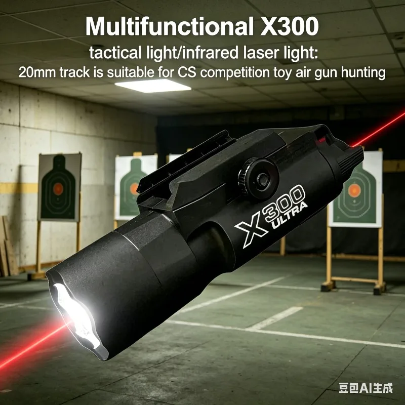 Versatile X300 Tactical Torch Infrared Laser 20mm Rail Mount For Toy Airsoft Guns Outdoor Shooting CS Gear
Versatile X300 Tactical Torch Infrared Laser 20mm Rail Mount For Toy Airsoft Guns Outdoor Shooting CS Gear