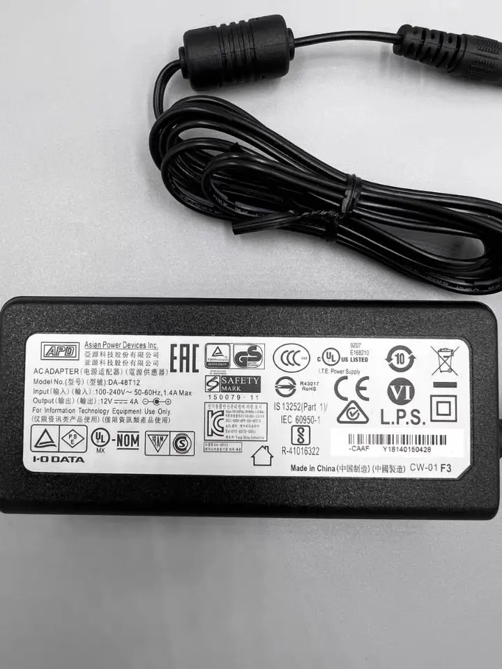 Origina Asian Power APD DA-48P12 AC Adapter 48W 12V 4A Charger Power Supply Genuine 5.5*2.1mm
Origina Asian Power APD DA-48P12 AC Adapter 48W 12V 4A Charger Power Supply Genuine 5.5*2.1mm