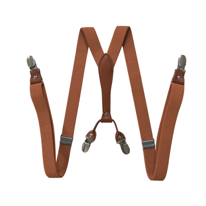 2.5cm Wide Unisex Elastic Suspenders Adjustable Solid Color Trouser Braces Men Women Casual Waist Strap
2.5cm Wide Unisex Elastic Suspenders Adjustable Solid Color Trouser Braces Men Women Casual Waist Strap