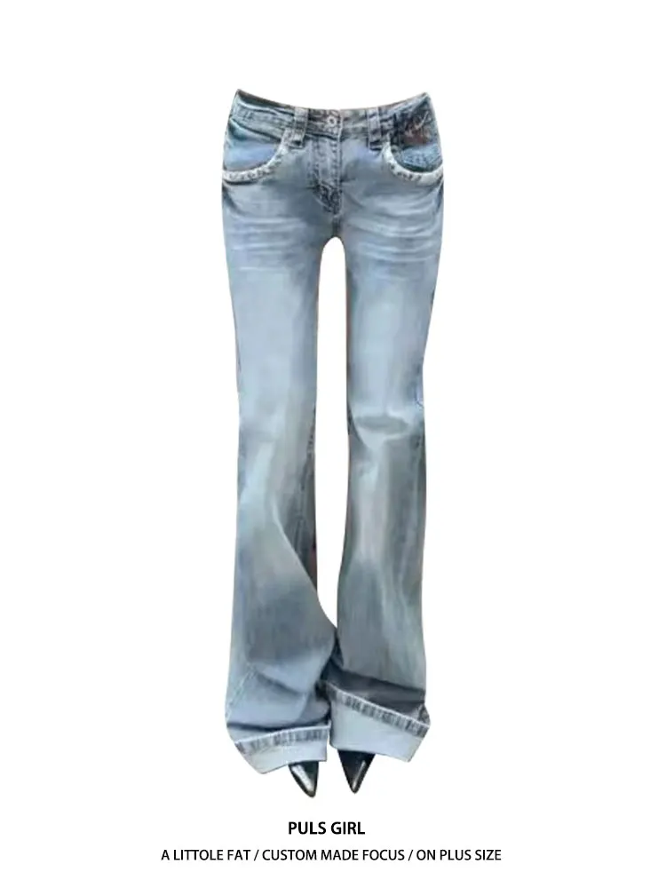 plus Size American Retro Washed Leopard Print Splicing Denim Pants Women's Slimming Long Trousers Casual Low Waist Micro Flare
plus Size American Retro Washed Leopard Print Splicing Denim Pants Women's Slimming Long Trousers Casual Low Waist Micro Flare