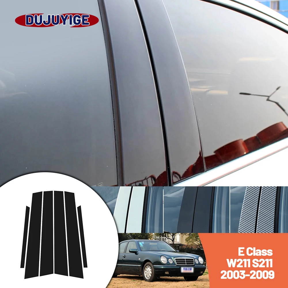 Bright black carbon fiber door and window B C Pillar sticker suitable For Mercedes Benz E Class W211 S211 2003-2009 2004 2005
Bright black carbon fiber door and window B C Pillar sticker suitable For Mercedes Benz E Class W211 S211 2003-2009 2004 2005
