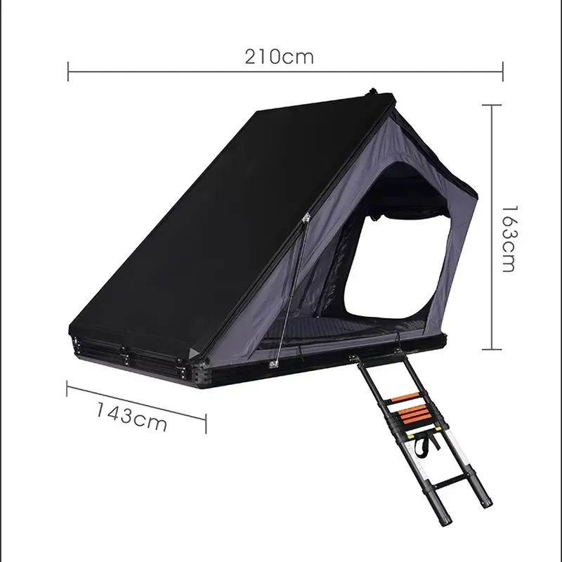 Easy Install 4-Person Aluminum SUV Rooftop Tent for Outdoor Camping Triangle Clamshell Hard Shell Canvas Roof Top Tent
Easy Install 4-Person Aluminum SUV Rooftop Tent for Outdoor Camping Triangle Clamshell Hard Shell Canvas Roof Top Tent
