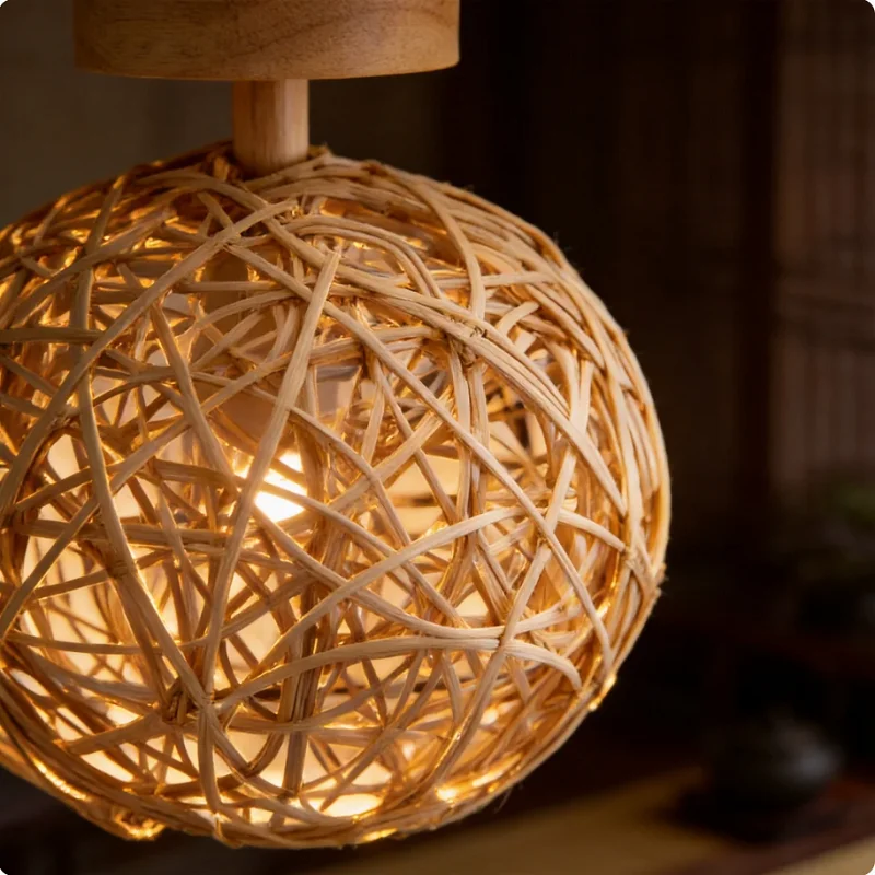 Vintage Retro Hemp Rope Lamp Woven Rattan Decor Semi Embedded Iron Ceiling Light for Bedroom Kitchen Hallway
Vintage Retro Hemp Rope Lamp Woven Rattan Decor Semi Embedded Iron Ceiling Light for Bedroom Kitchen Hallway