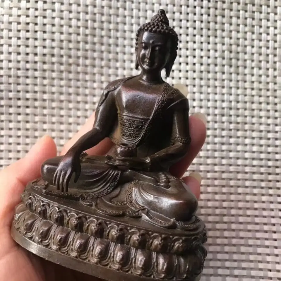 Antique copper ornament Alloy copper imitation copper Buddha statue Sakyamuni Sansheng Buddha retro home ornament
Antique copper ornament Alloy copper imitation copper Buddha statue Sakyamuni Sansheng Buddha retro home ornament