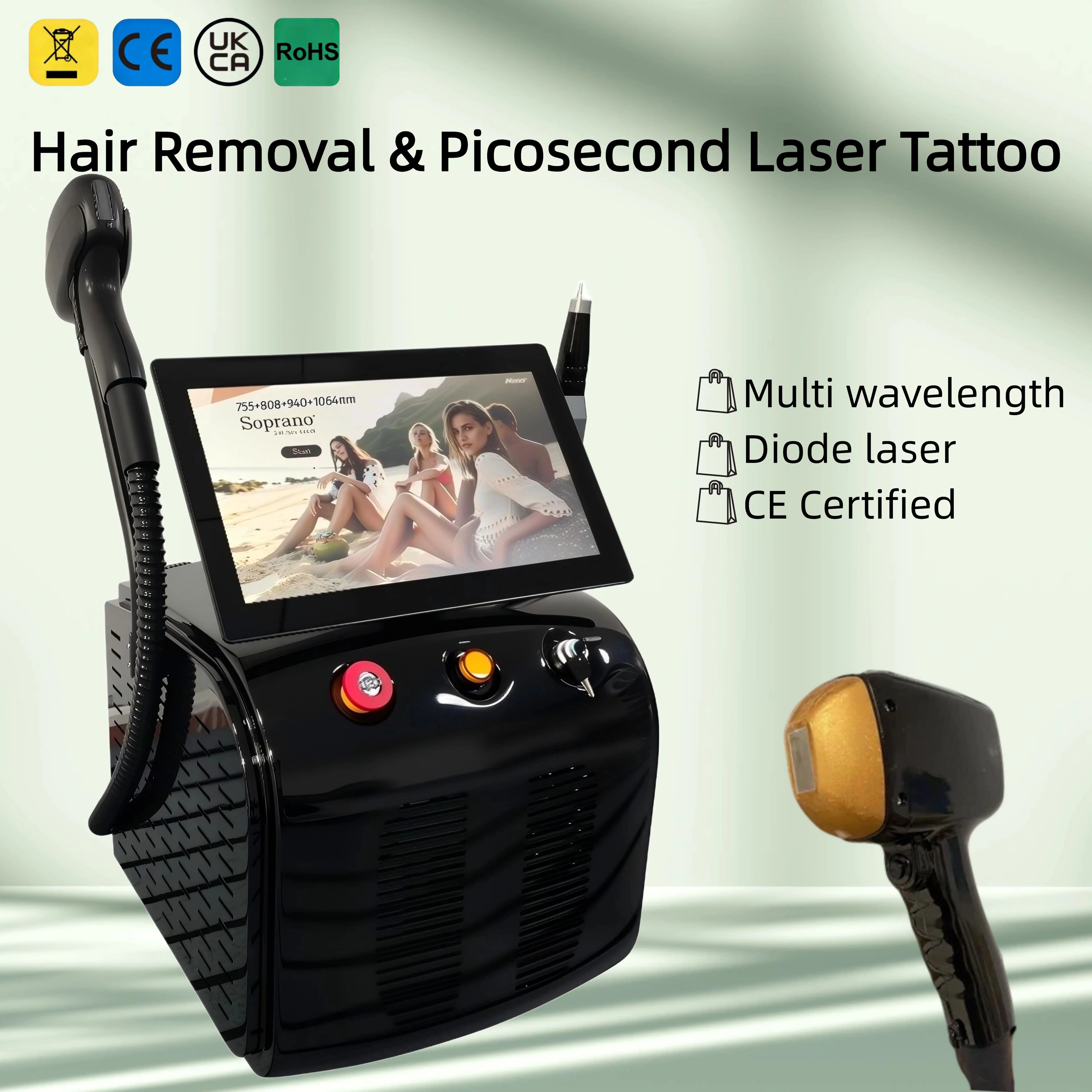 2026 2 In 1 Hair Removal Picosecond Painless Titanium Ice Platinum Diode 755 808 1064nm Wavelength Laser Machine Hair Removal
2026 2 In 1 Hair Removal Picosecond Painless Titanium Ice Platinum Diode 755 808 1064nm Wavelength Laser Machine Hair Removal