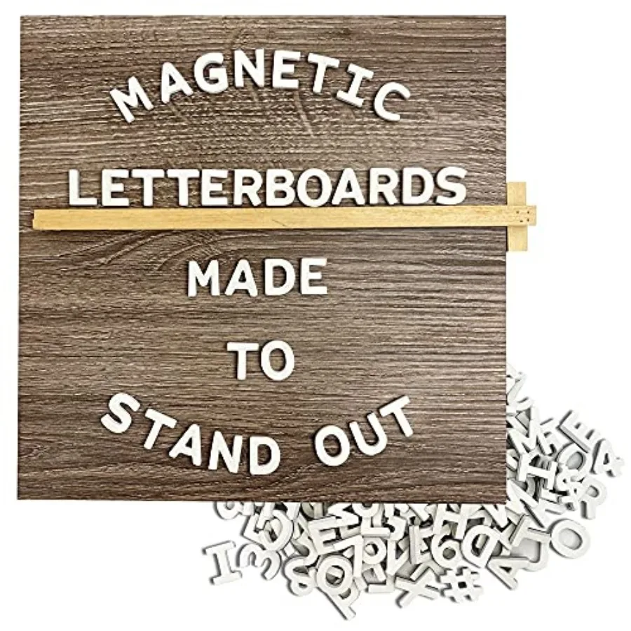 Magnetic Letter Board Changeable Message Sign for Home Office and Room Décor 10x10 Inch Wood Frame with Letters
Magnetic Letter Board Changeable Message Sign for Home Office and Room Décor 10x10 Inch Wood Frame with Letters