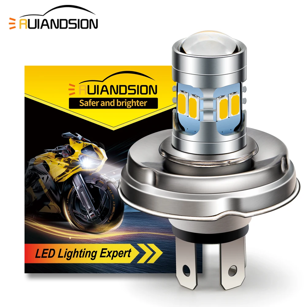 P45T LED Headlight LED 6V 12V 24V Motorcycle UTV Agrimotor Light White Yellow 6000K 2700K 600LM H4 Bulb Dual Color No Polarity
P45T LED Headlight LED 6V 12V 24V Motorcycle UTV Agrimotor Light White Yellow 6000K 2700K 600LM H4 Bulb Dual Color No Polarity