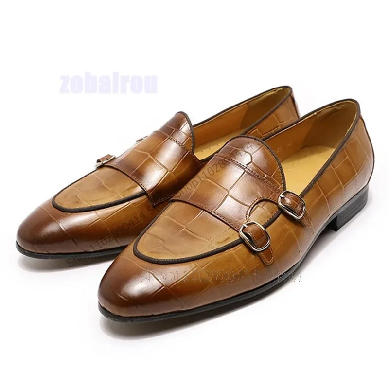 Brown Black Buckle Decor Alligator Print Men Loafers Fashion Slip On Men Shoes Luxurious Handmade Party Office Men Dress Shoes
Brown Black Buckle Decor Alligator Print Men Loafers Fashion Slip On Men Shoes Luxurious Handmade Party Office Men Dress Shoes