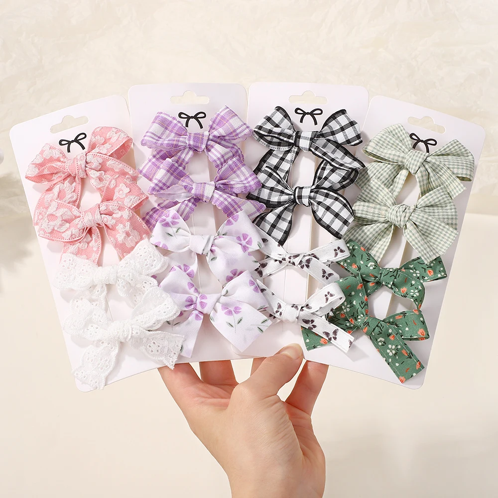 4Pcs/Set Sweet Printing Plaid Flowers Lace Bows Hair Clip for Baby Girls Lovely Ins Hairpin Barrette Headwear Hair Accessories
4Pcs/Set Sweet Printing Plaid Flowers Lace Bows Hair Clip for Baby Girls Lovely Ins Hairpin Barrette Headwear Hair Accessories