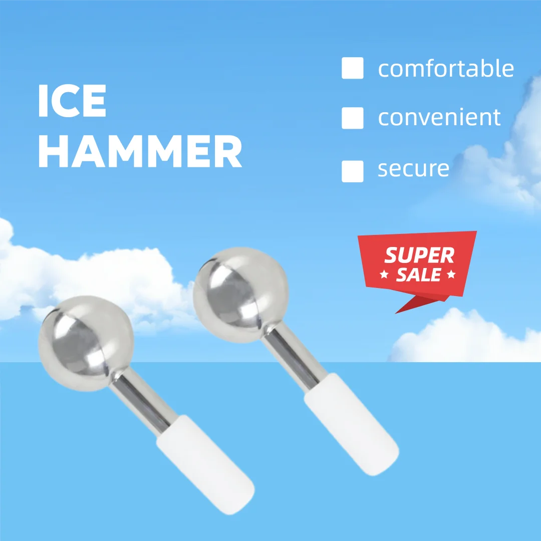 LESEN Ice Hammer Water Proof and Rust Resistant Alloy Materials Wrinkle Removing Skin Tightening Prove Blood Circulation Facial
LESEN Ice Hammer Water Proof and Rust Resistant Alloy Materials Wrinkle Removing Skin Tightening Prove Blood Circulation Facial
