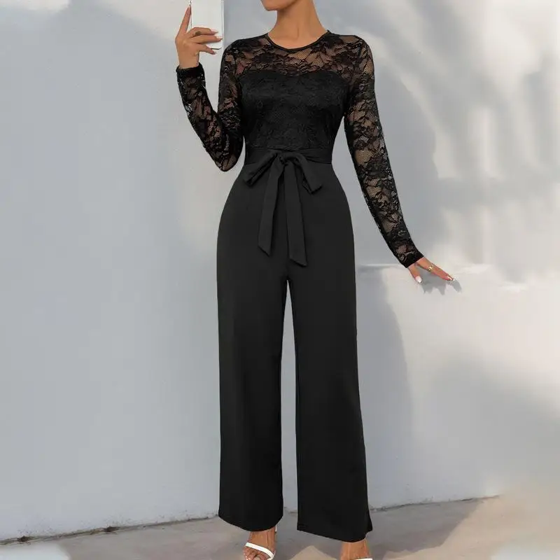 Loose One-Piece Pants Pure Color Lace Zipper Belted New 2025 Cross-Border Women's High-Waist Long-Legged Suiting Fabric
Loose One-Piece Pants Pure Color Lace Zipper Belted New 2025 Cross-Border Women's High-Waist Long-Legged Suiting Fabric