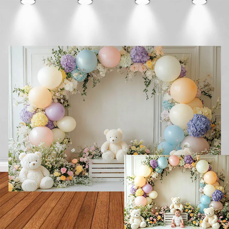 LS Photography Background Arch Balloon Little Bear Wall Wooden Crate Floral Decor Birthday Kids Portrait Photo Backdrops Studio
LS Photography Background Arch Balloon Little Bear Wall Wooden Crate Floral Decor Birthday Kids Portrait Photo Backdrops Studio