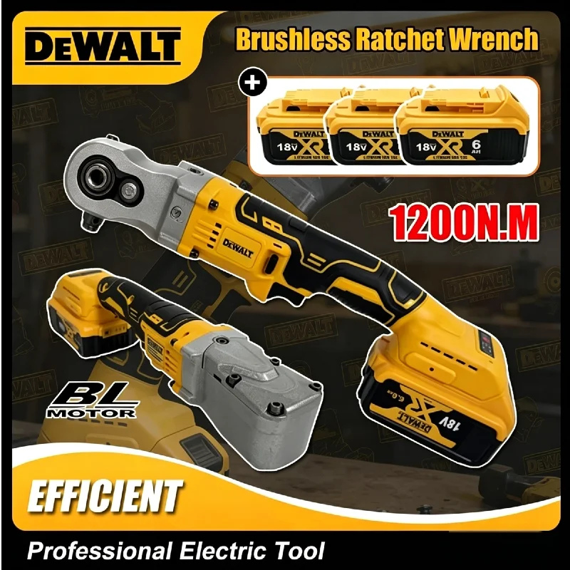 DeWALT Cordless Electric Ratchet Wrench 1/2'' – 1200NM Brushless High Power Tool for Car Repair and Mechanical Work
DeWALT Cordless Electric Ratchet Wrench 1/2'' – 1200NM Brushless High Power Tool for Car Repair and Mechanical Work