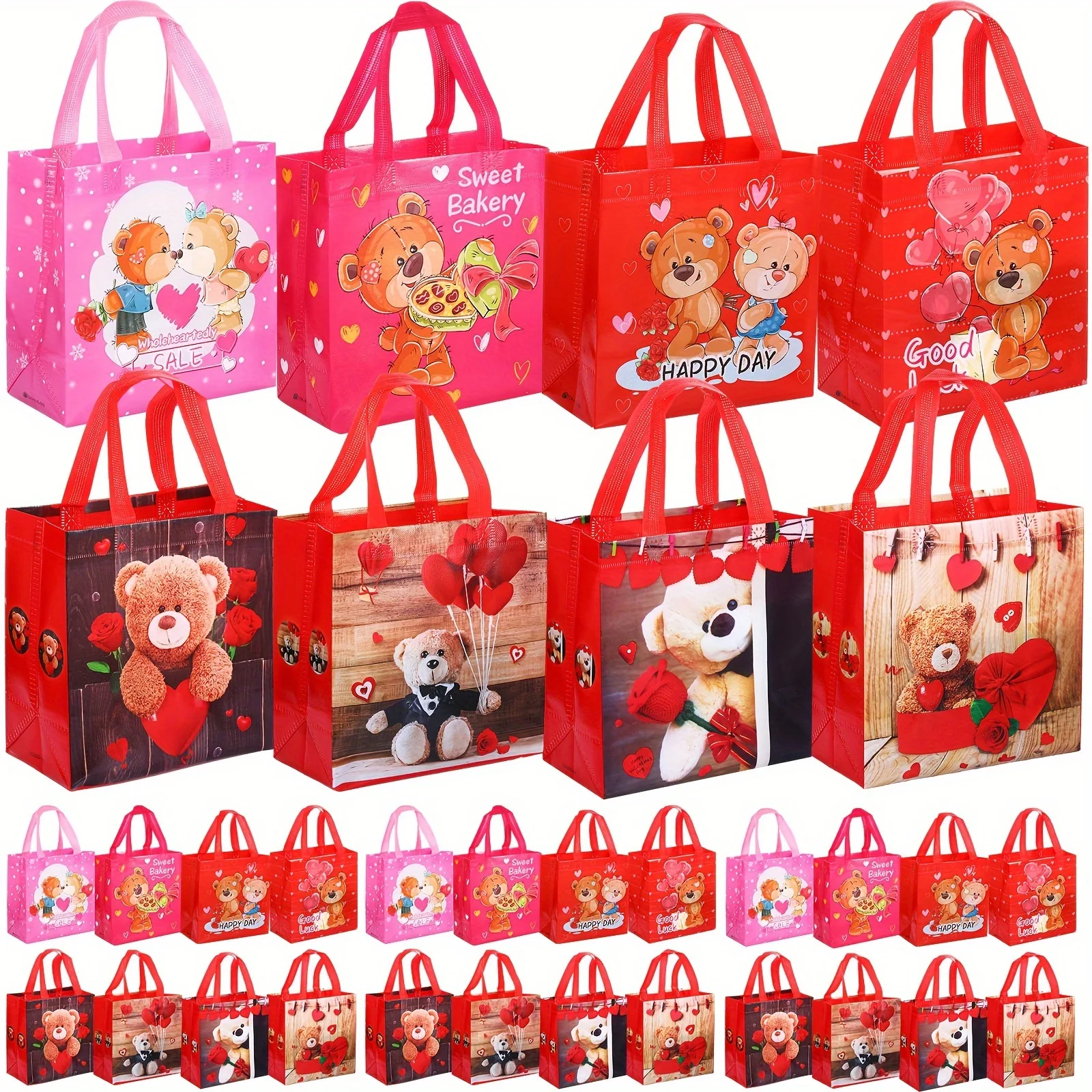 32pcs Valentine's Day Gift Bags with Handles Reusable Heart Treat Party Tote Packaging Bags for Gifts Exchange Giving Wrapping
32pcs Valentine's Day Gift Bags with Handles Reusable Heart Treat Party Tote Packaging Bags for Gifts Exchange Giving Wrapping