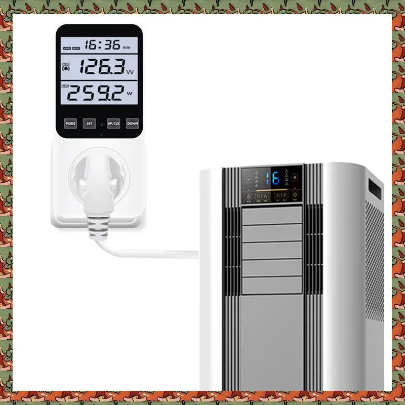 ABLQ EU Plug,Digital Energy Meter Wattmeter Socket Voltage Power Consumption AC230V 16A Electricity Analyzer Monitor Tester
ABLQ EU Plug,Digital Energy Meter Wattmeter Socket Voltage Power Consumption AC230V 16A Electricity Analyzer Monitor Tester