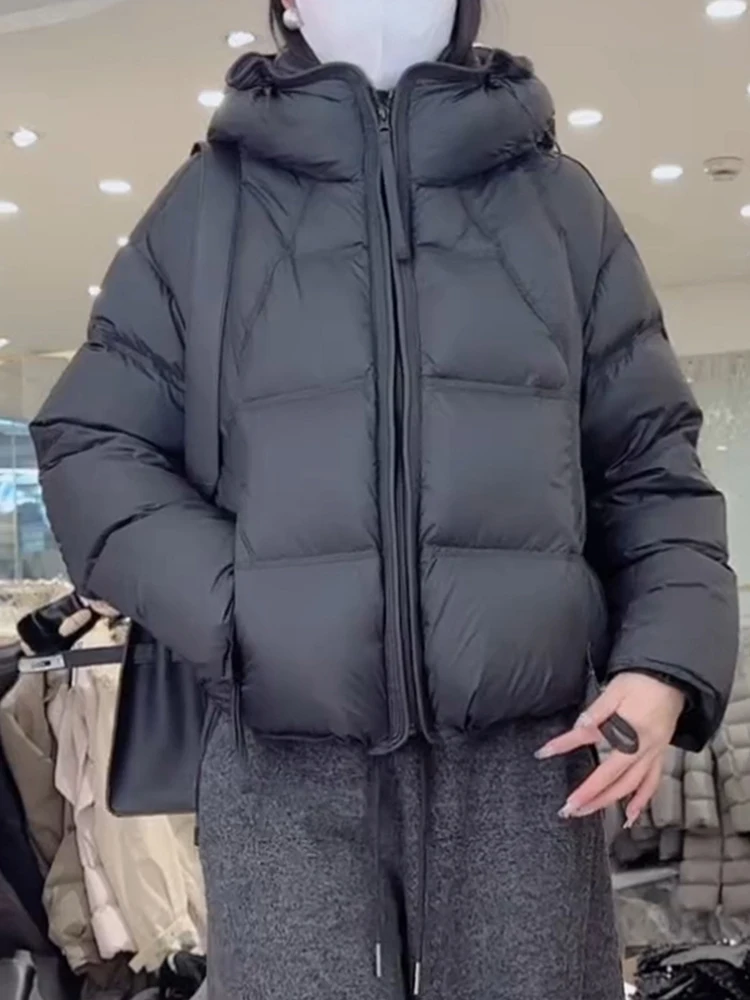 Winter Thiened Hooded Cotton Jaet Women's Loose Casual Sle Warm Pure Color ort Coat Korean Version Commute Faion
Winter Thiened Hooded Cotton Jaet Women's Loose Casual Sle Warm Pure Color ort Coat Korean Version Commute Faion