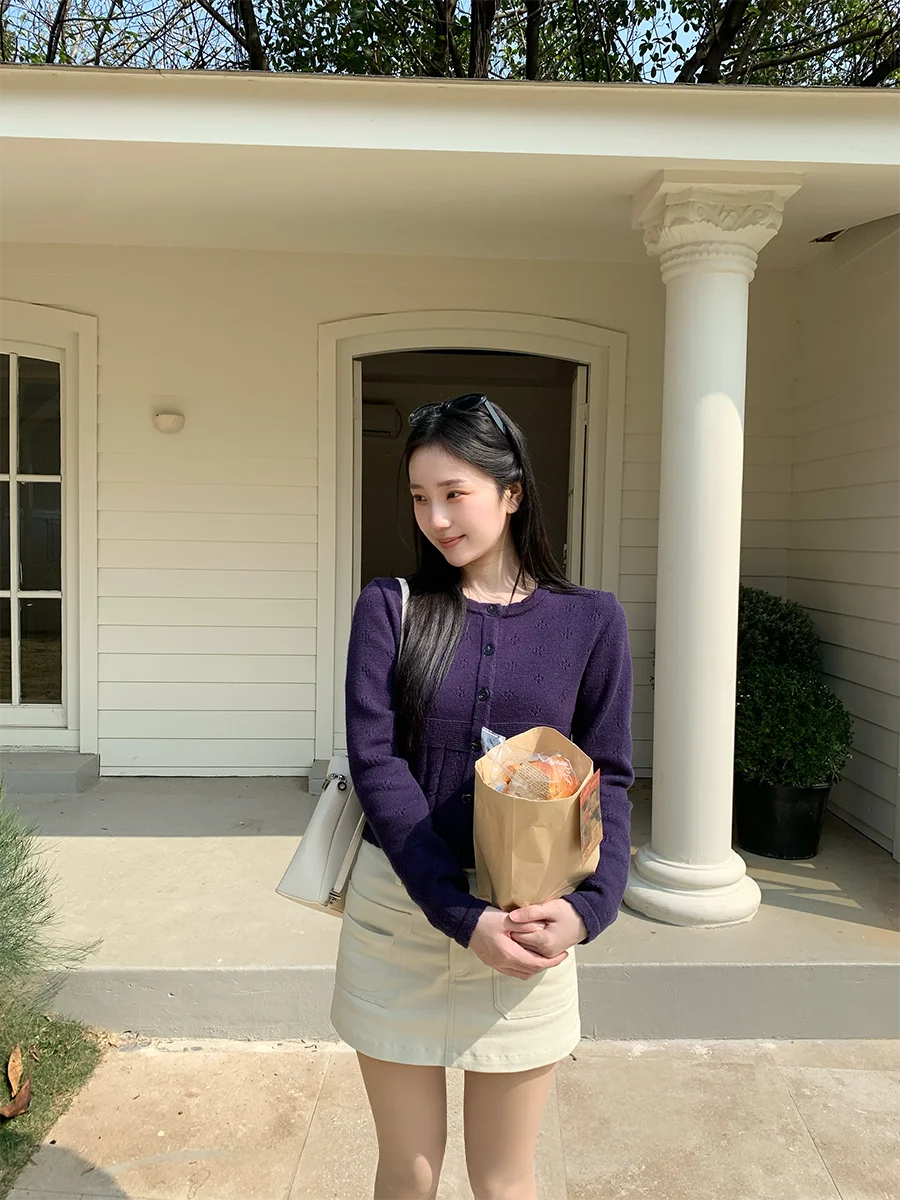 Purple Slim Fit Knitwear Open Cardigan Long Sleeve Women's Early Spring New Style Quality Good Looking Fashionable Sweater
Purple Slim Fit Knitwear Open Cardigan Long Sleeve Women's Early Spring New Style Quality Good Looking Fashionable Sweater