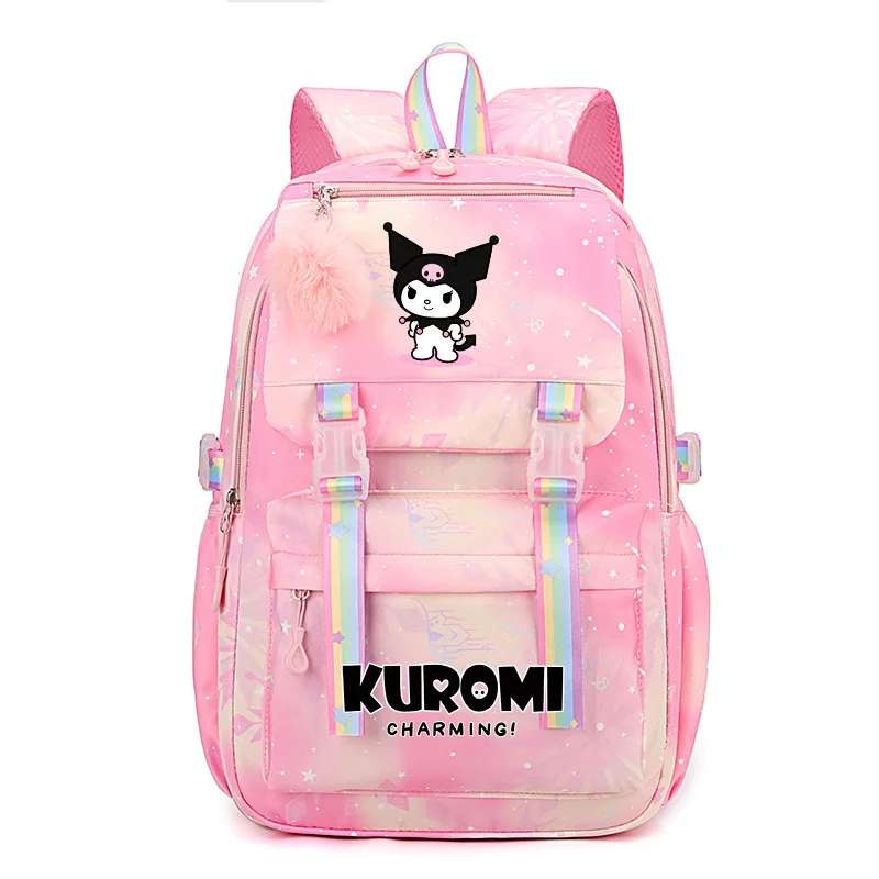 Kuromi backpack female elementary school students ultra light and stress relieving large capacity waterproof backpack for girls
Kuromi backpack female elementary school students ultra light and stress relieving large capacity waterproof backpack for girls