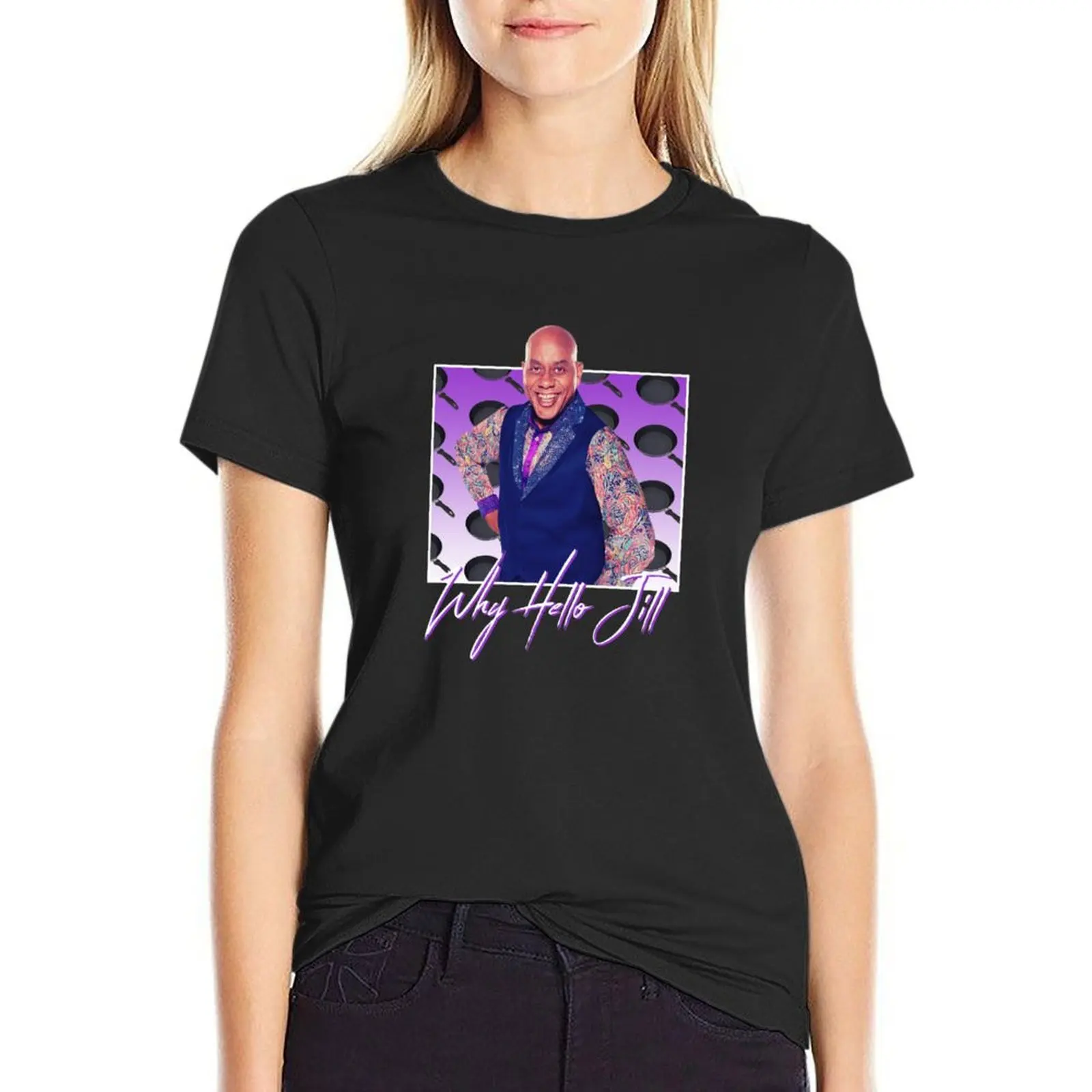 Why Hello Jill Ainsley Harriott print - 80s Style Nostalgic Print T-Shirt customs customs design your own Woman clothes
Why Hello Jill Ainsley Harriott print - 80s Style Nostalgic Print T-Shirt customs customs design your own Woman clothes