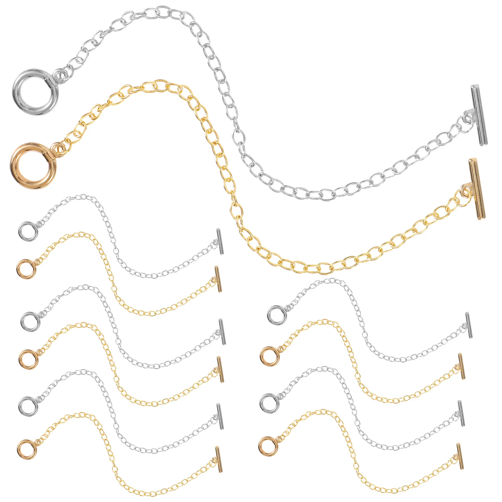 40 pcs Bracelet Link Chains Metal Diy Jewelry Making Chain For Bracelet Crafting With Clasp Sturdy Easy To Use
40 pcs Bracelet Link Chains Metal Diy Jewelry Making Chain For Bracelet Crafting With Clasp Sturdy Easy To Use