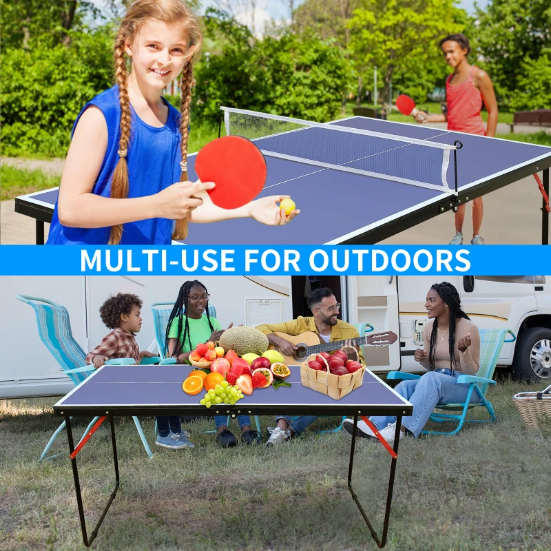 4.5ft Table Tennis Table Foldable Portable Ping Pong Table Set With Net And 2 Ping Pong Paddles For Indoor Outdoor Game
4.5ft Table Tennis Table Foldable Portable Ping Pong Table Set With Net And 2 Ping Pong Paddles For Indoor Outdoor Game