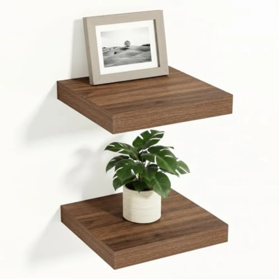 Rustic Floating Shelves for Wall 12 Inch Deep, 12" X 12" X 1.5" Floating Shelf, 2 Inch Thick Shelf for Living Room Bathroom Bed
Rustic Floating Shelves for Wall 12 Inch Deep, 12" X 12" X 1.5" Floating Shelf, 2 Inch Thick Shelf for Living Room Bathroom Bed
