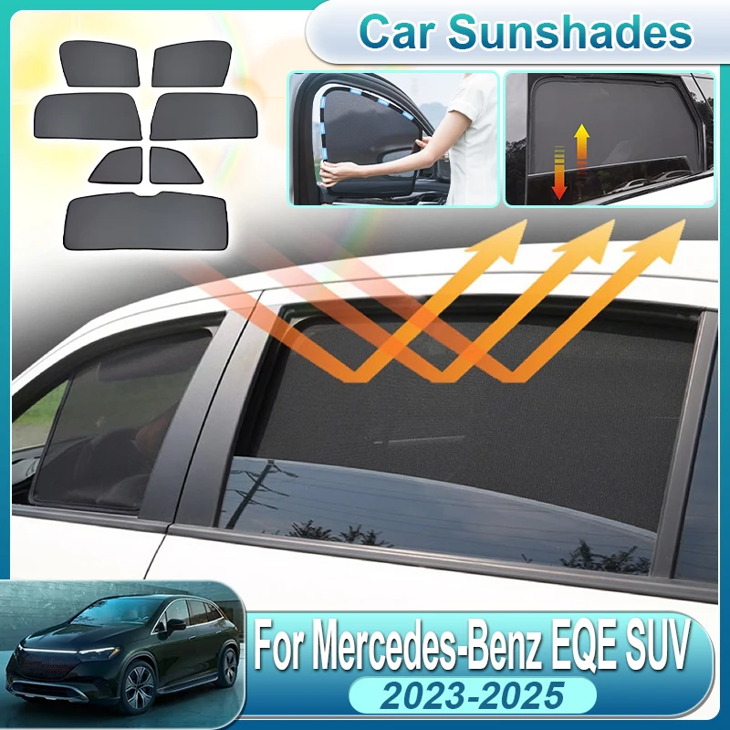 For Mercedes Benz EQE SUV 2023 2024 2025 X294 Car Net Mesh Sun Shades UV Protection Privacy Curtain Sun Shields Auto Accessories
For Mercedes Benz EQE SUV 2023 2024 2025 X294 Car Net Mesh Sun Shades UV Protection Privacy Curtain Sun Shields Auto Accessories