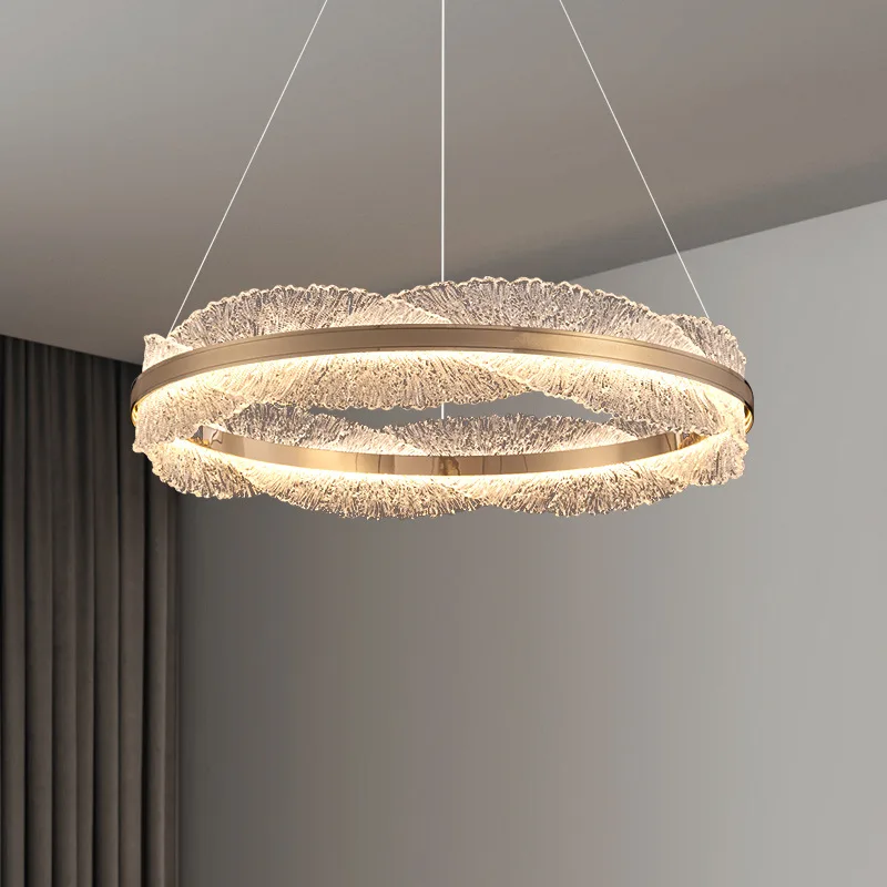 Modern Light Luxury Living Room Chandelier Round Led Hall Light Designer Creative Model Room Bedroom Dining Room Lighting
Modern Light Luxury Living Room Chandelier Round Led Hall Light Designer Creative Model Room Bedroom Dining Room Lighting
