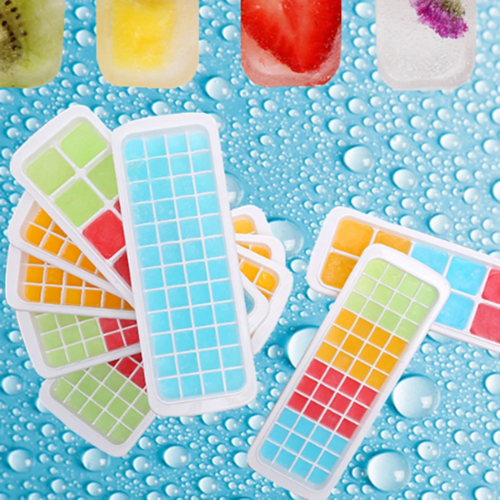 12/48/60 Grids Ice Cube With Lid Eco-Friendly Cavity Tray Ice Cubes Small Fruits Mold Ice Maker for Ice Cube Making
12/48/60 Grids Ice Cube With Lid Eco-Friendly Cavity Tray Ice Cubes Small Fruits Mold Ice Maker for Ice Cube Making