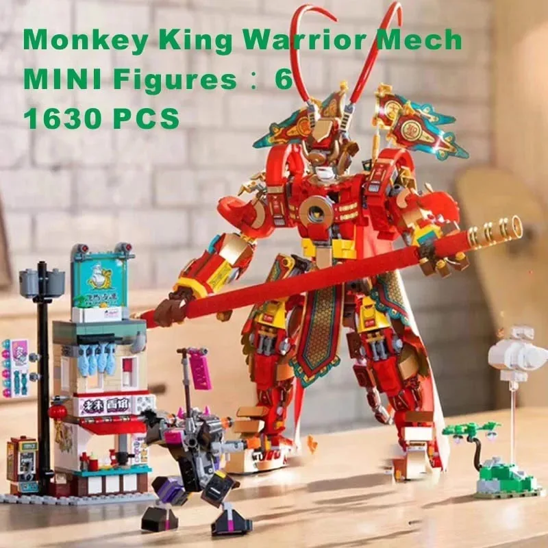 1630 шт., King Monkey Warrior Mech, строительные блоки, кирпичи, детские игрушки, подарок на день рождения, Рождество, совместимый 88012 80012
1630 шт., King Monkey Warrior Mech, строительные блоки, кирпичи, детские игрушки, подарок на день рождения, Рождество, совместимый 88012 80012