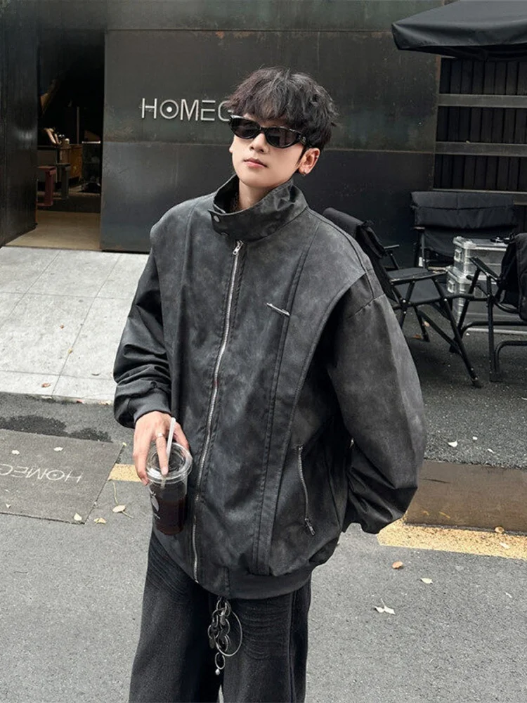 Wassup Happy Men's Vintage Leather Jaet Biker Sle PU Coat Loose Fit Autumn Winter New Arrival American Retro Windproof
Wassup Happy Men's Vintage Leather Jaet Biker Sle PU Coat Loose Fit Autumn Winter New Arrival American Retro Windproof