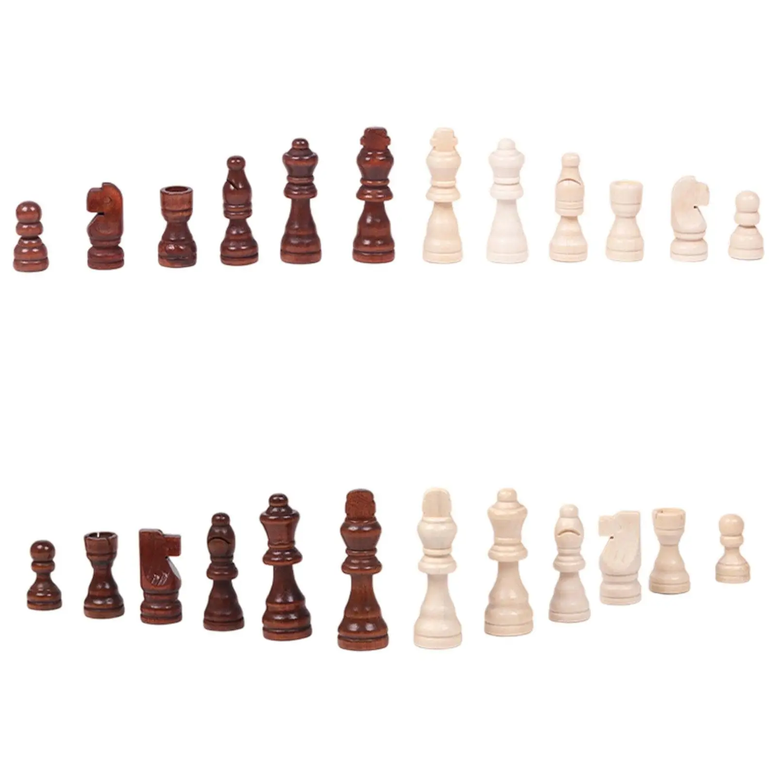 32x Wooden Chess Pieces Wood Chessmen,1-2 Players,Brain Teaser Chess Figures Figurine Pieces for Club Office Dorm Tournament
32x Wooden Chess Pieces Wood Chessmen,1-2 Players,Brain Teaser Chess Figures Figurine Pieces for Club Office Dorm Tournament