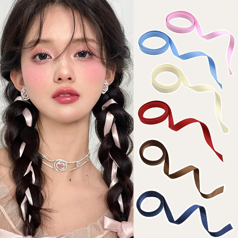 2pcs Braided Ribbon Double Bow Headband Rope Korean Sweet Hair Clip Double Ponytail Tie Twist Braid Tie garland Hair Accessories
2pcs Braided Ribbon Double Bow Headband Rope Korean Sweet Hair Clip Double Ponytail Tie Twist Braid Tie garland Hair Accessories