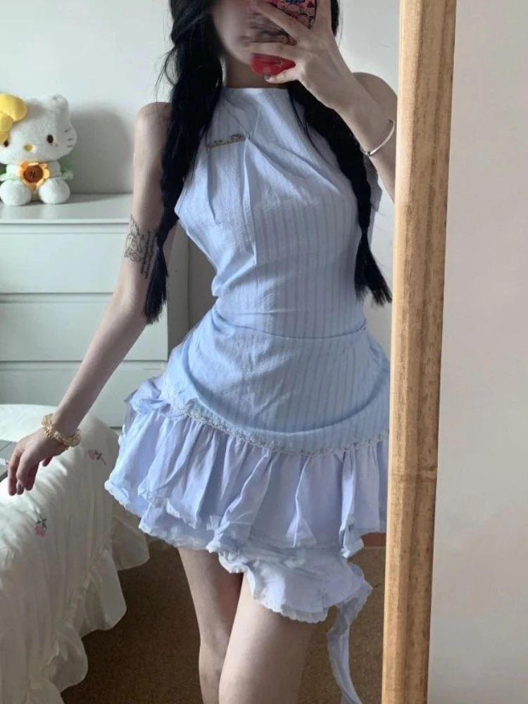 Japanese Sweet Preppy Style 2 Piece Set Striped Sleeveless Tops + Irregular Cake Skirt New Fashion Lace Princess Skirt Suit 2025
Japanese Sweet Preppy Style 2 Piece Set Striped Sleeveless Tops + Irregular Cake Skirt New Fashion Lace Princess Skirt Suit 2025