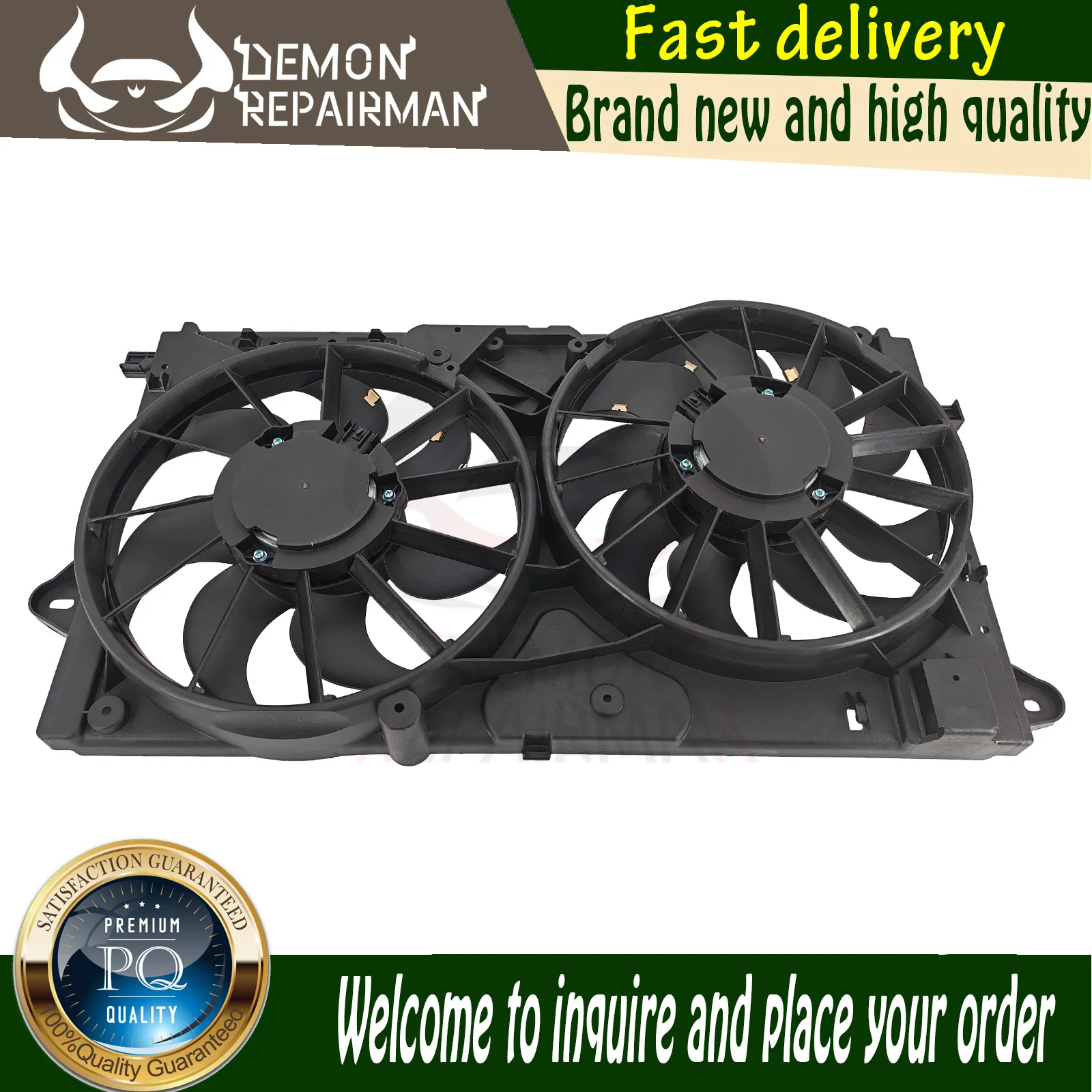 20970657 Dual Radiator Condenser Fan Assembly Compatible with Buick Regal 2.4L LaCrosse 3L Cadillac XTS Chevrolet Impala 3.6L
20970657 Dual Radiator Condenser Fan Assembly Compatible with Buick Regal 2.4L LaCrosse 3L Cadillac XTS Chevrolet Impala 3.6L