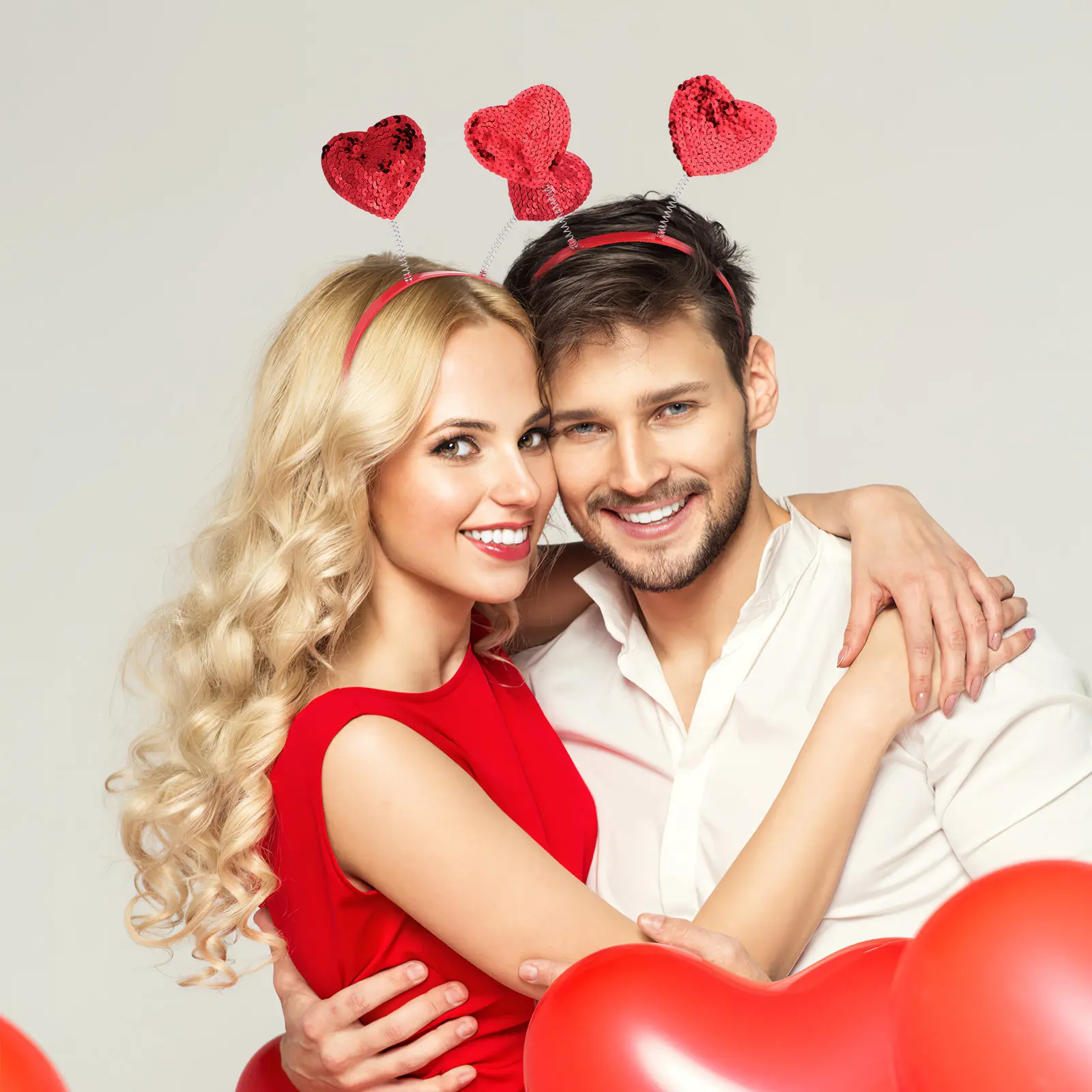 Valentine's Day Heart Hair Band for Sparkling Sequins Adorable Love-Themed Headband Perfect Party Birthday Romantic Gift
Valentine's Day Heart Hair Band for Sparkling Sequins Adorable Love-Themed Headband Perfect Party Birthday Romantic Gift