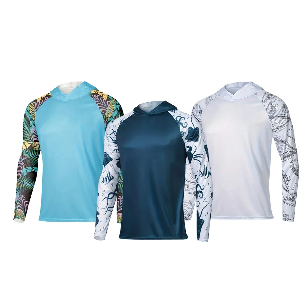 Fishing shirt Upf 50 long sleeved Sunscreen hooded quick drying top UV outdoor protection fishing hooded Casual wear
Fishing shirt Upf 50 long sleeved Sunscreen hooded quick drying top UV outdoor protection fishing hooded Casual wear