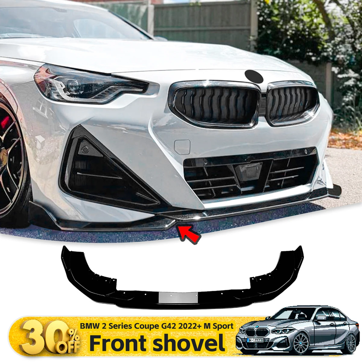 For BMW 2 Series Coupe G42 2022+ M Sport Front Lip Spoiler Custom Exterior Body Kit & Modification Accessories
For BMW 2 Series Coupe G42 2022+ M Sport Front Lip Spoiler Custom Exterior Body Kit & Modification Accessories